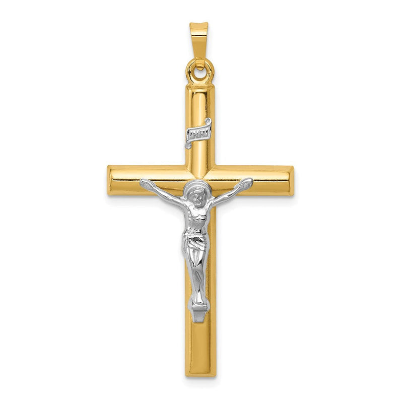 14K Bicolor 14K Bicolor Inri Hohl Kruzifix Anhänger