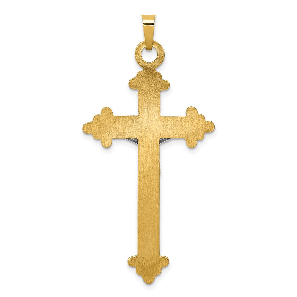 14K Bicolor 14K Bicolor Inri Hohl Kruzifix Anhänger
