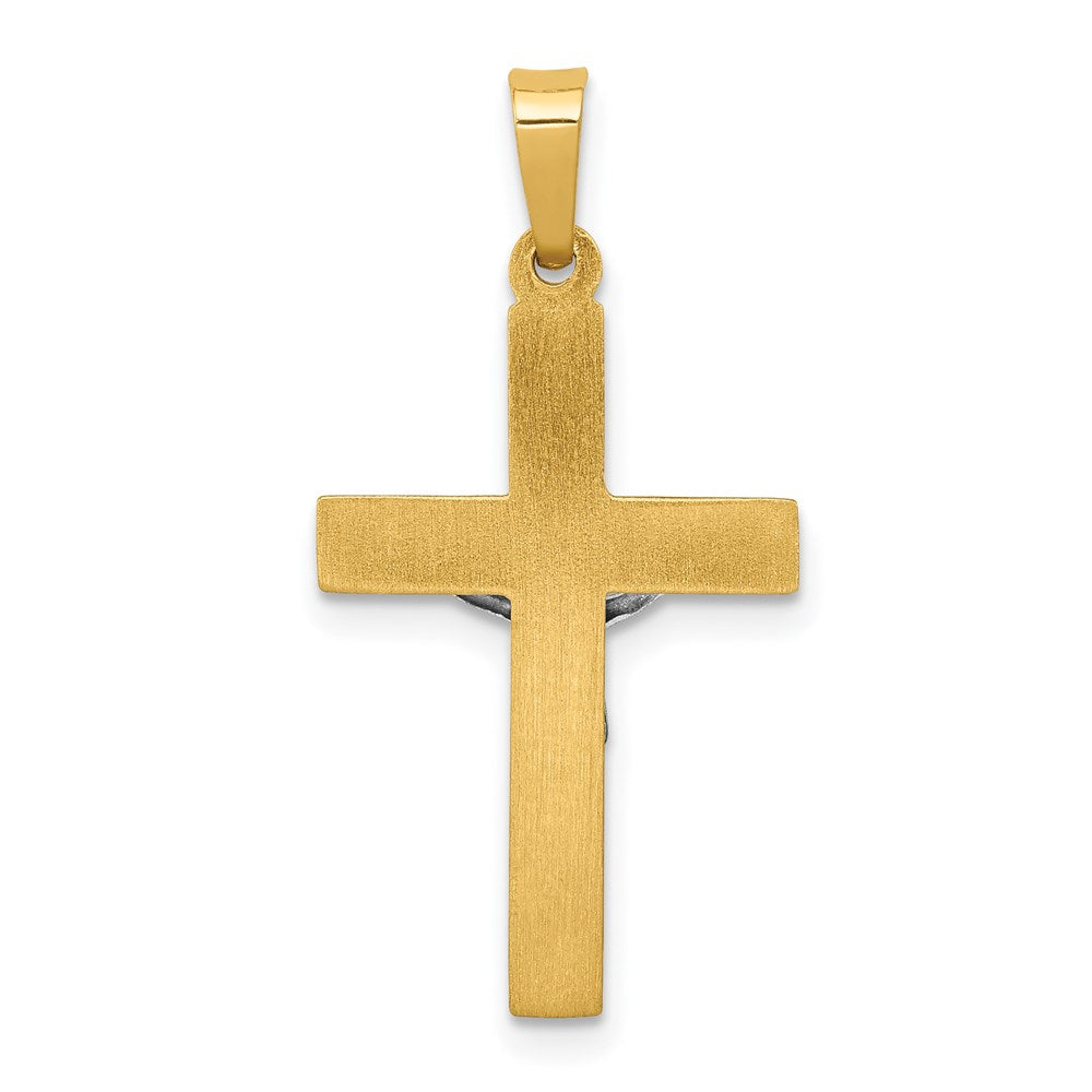 14K Bicolor 14K Bicolor Inri Hohl Kruzifix Anhänger