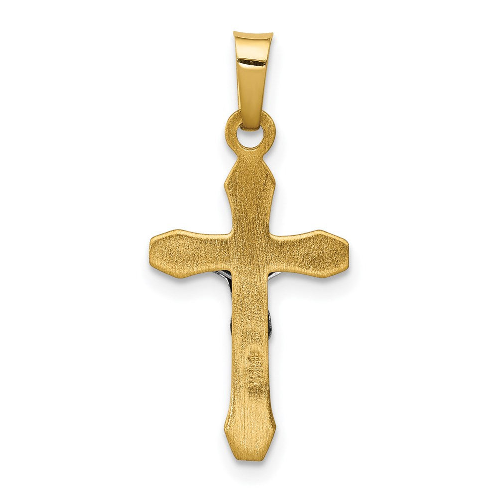14K Bicolor 14K Bicolor Inri Hohl Kruzifix Anhänger