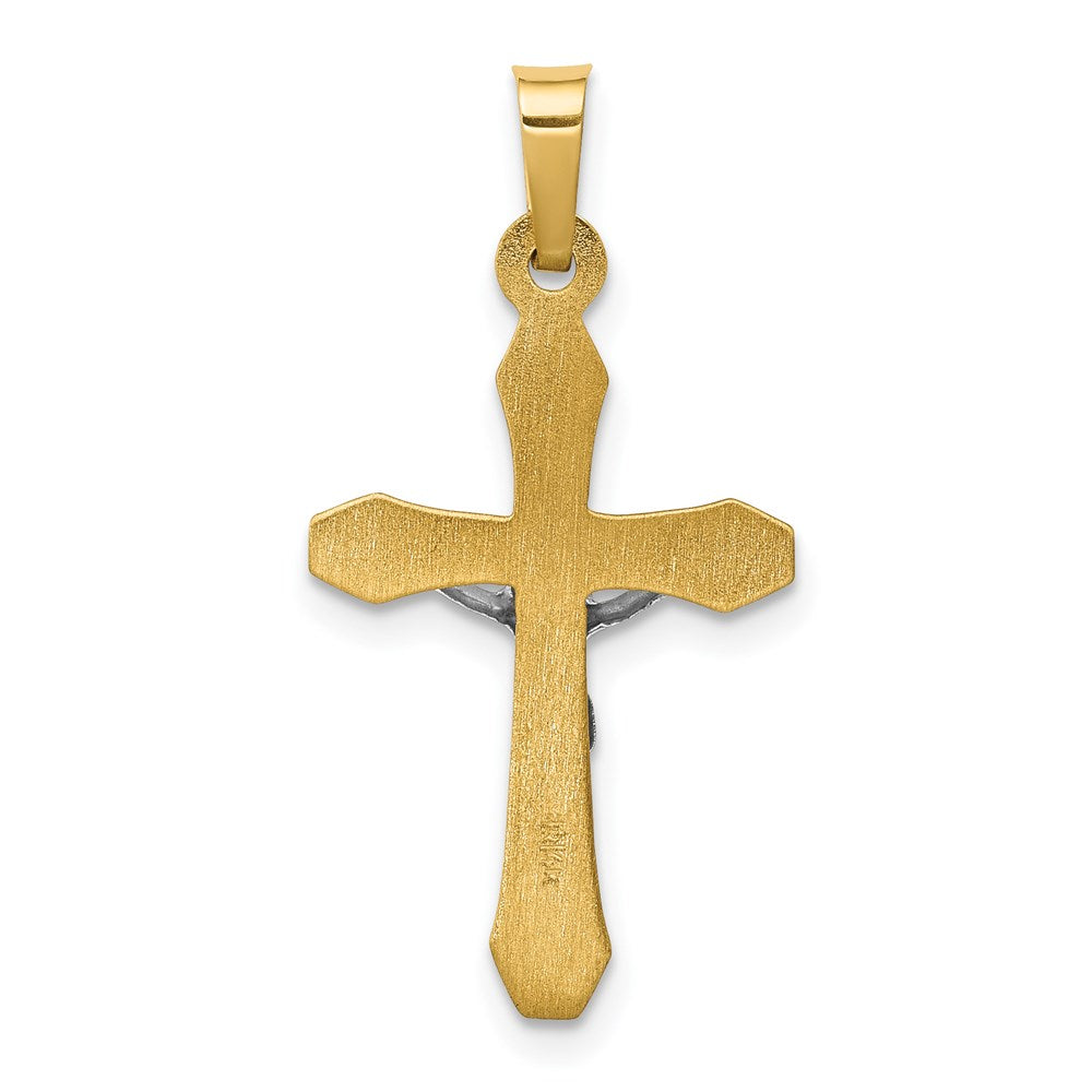 14K Bicolor 14K Bicolor Inri Hohl Kruzifix Anhänger