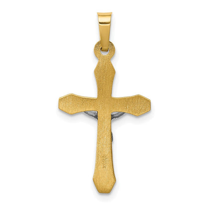 14K Bicolor 14K Bicolor Inri Hohl Kruzifix Anhänger
