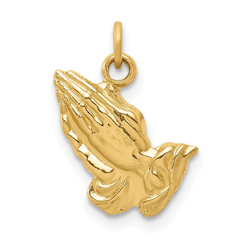 14K Gelbgold Betende-Hände-Charm