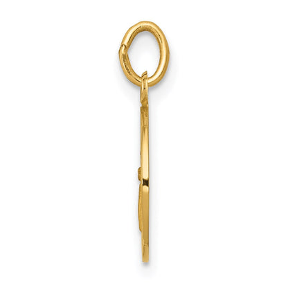 14K Gelbgold Schutzengel-Medaille-Charm