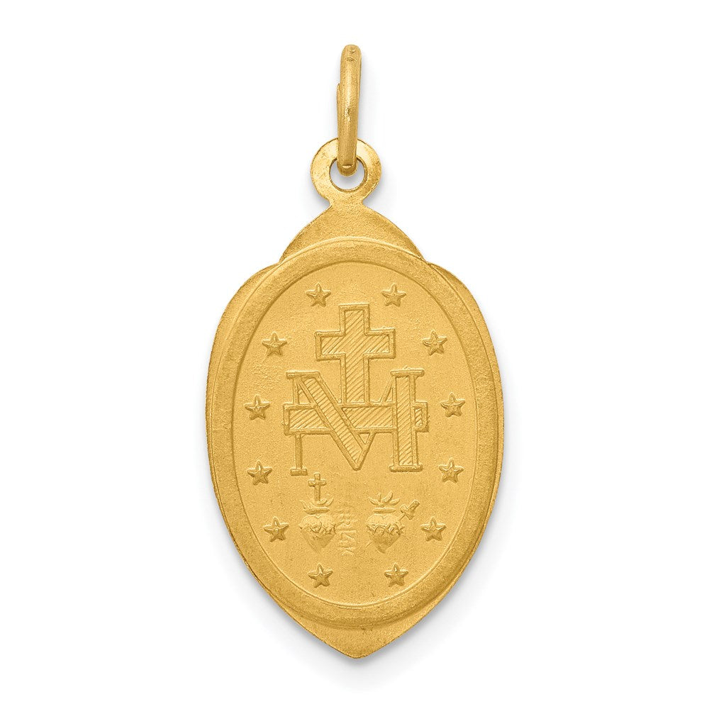 14K Gelbgold Wunderbare Medaille Charm-Anhänger