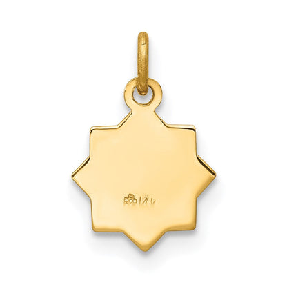 14K Gelbgold 14K Gesegnet Mary Charm