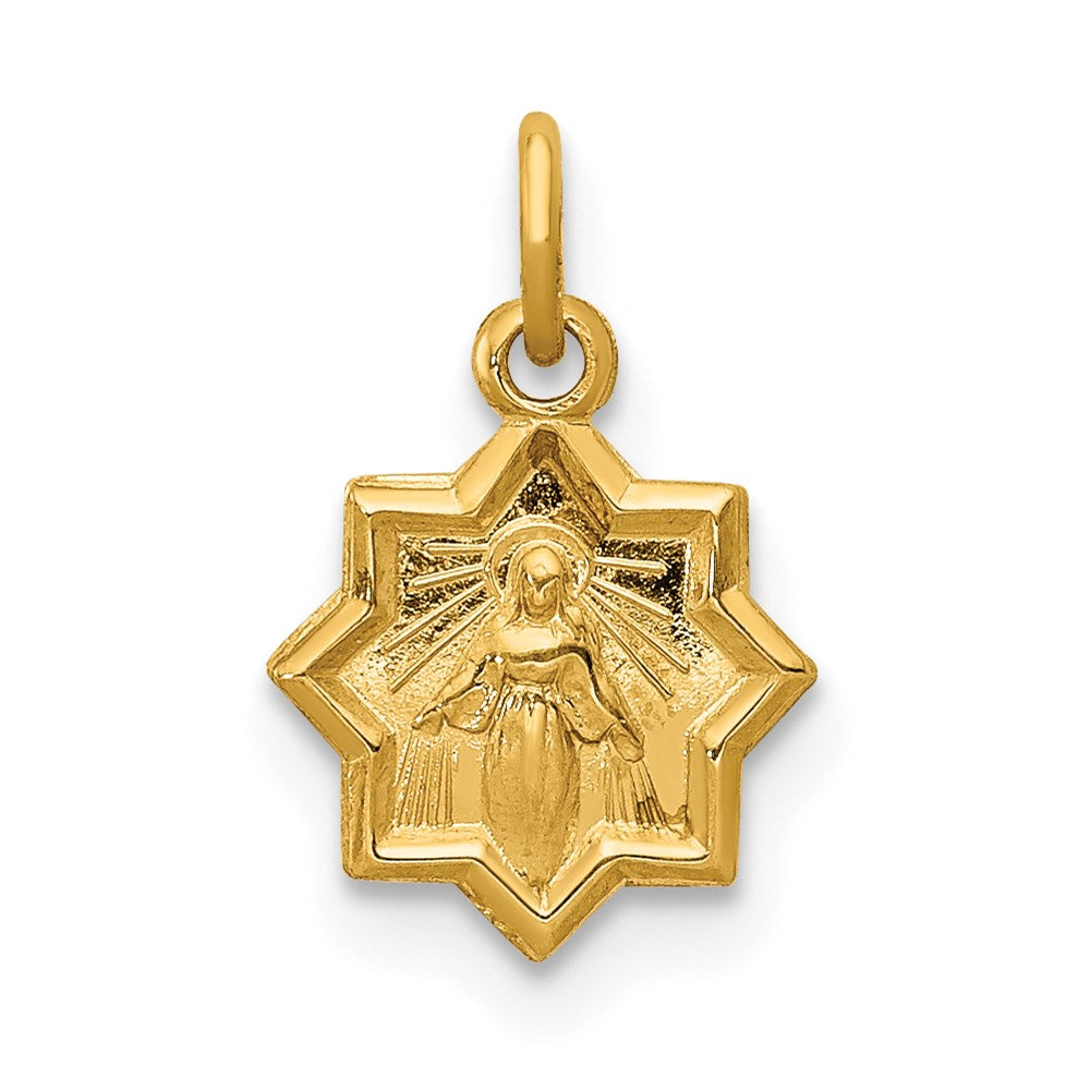 14K Gelbgold 14K Gesegnet Mary Charm