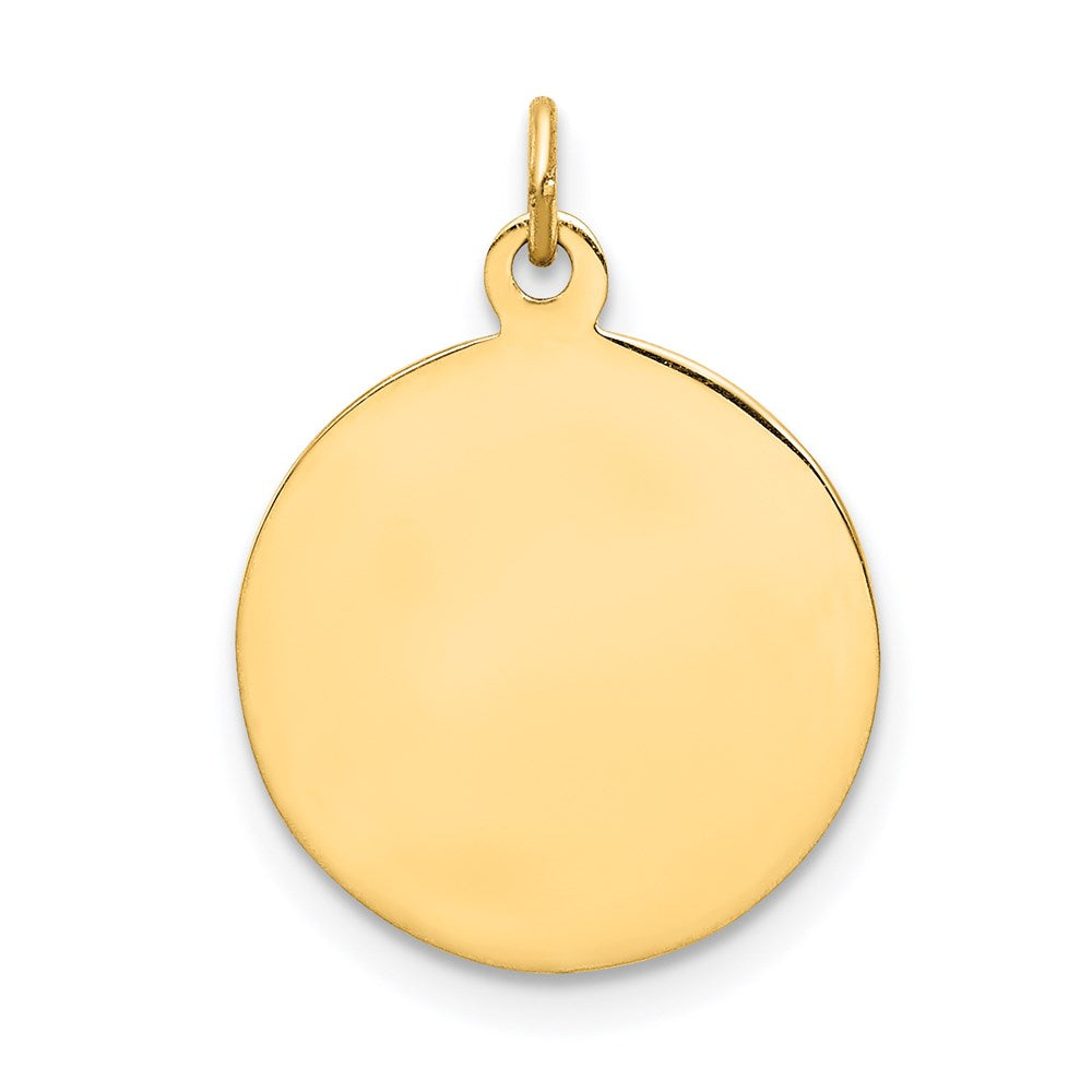 14K Gelbgold Unsere Liebe Frau vom Berge Karmel Medaille-Charm