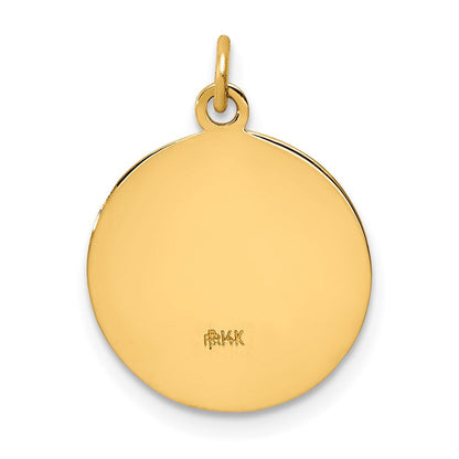 14 Karat Gelbgold Jesus-Maria-Josef-Medaillen-Charm