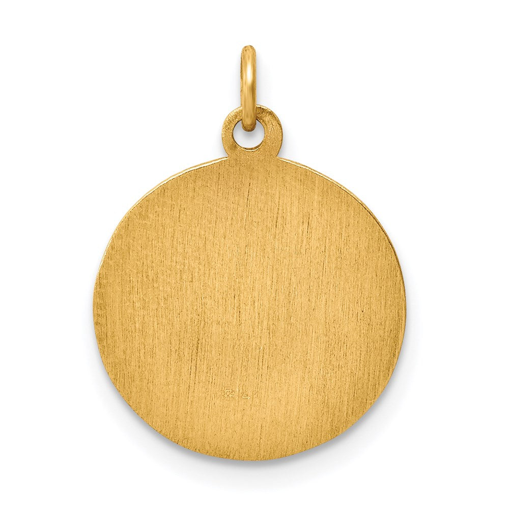 14K Gelbgold Prager Jesuskind Medaille Charm