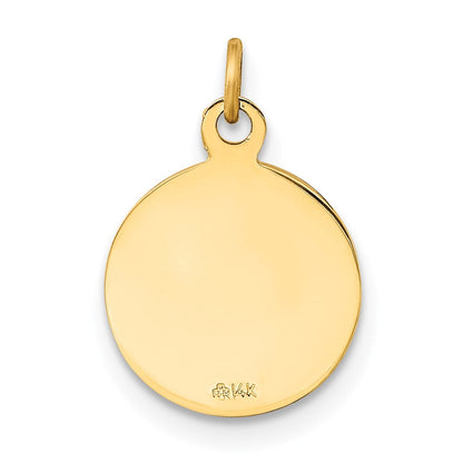 14K Gelbgold Konfirmations-Charm