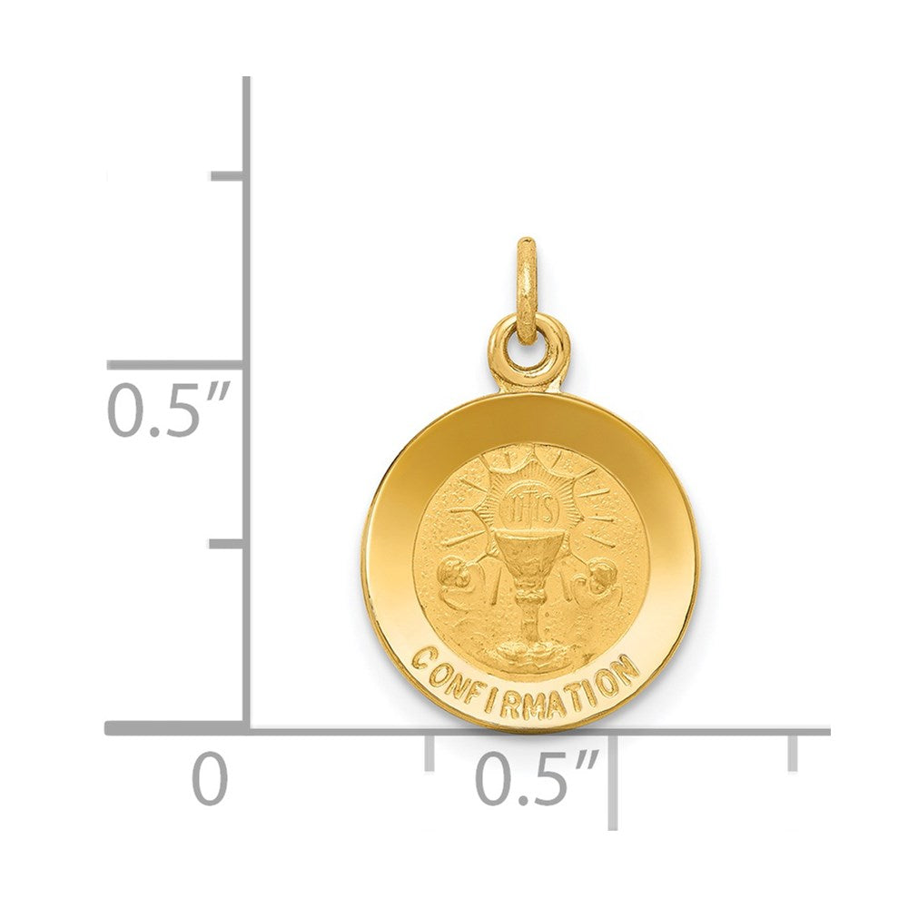 14K Gelbgold Konfirmations-Charm