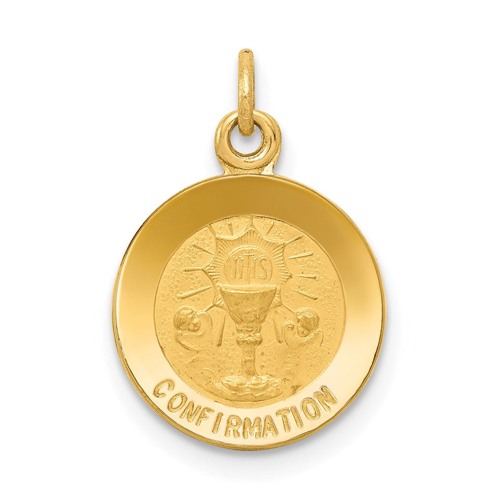 14K Gelbgold Konfirmations-Charm