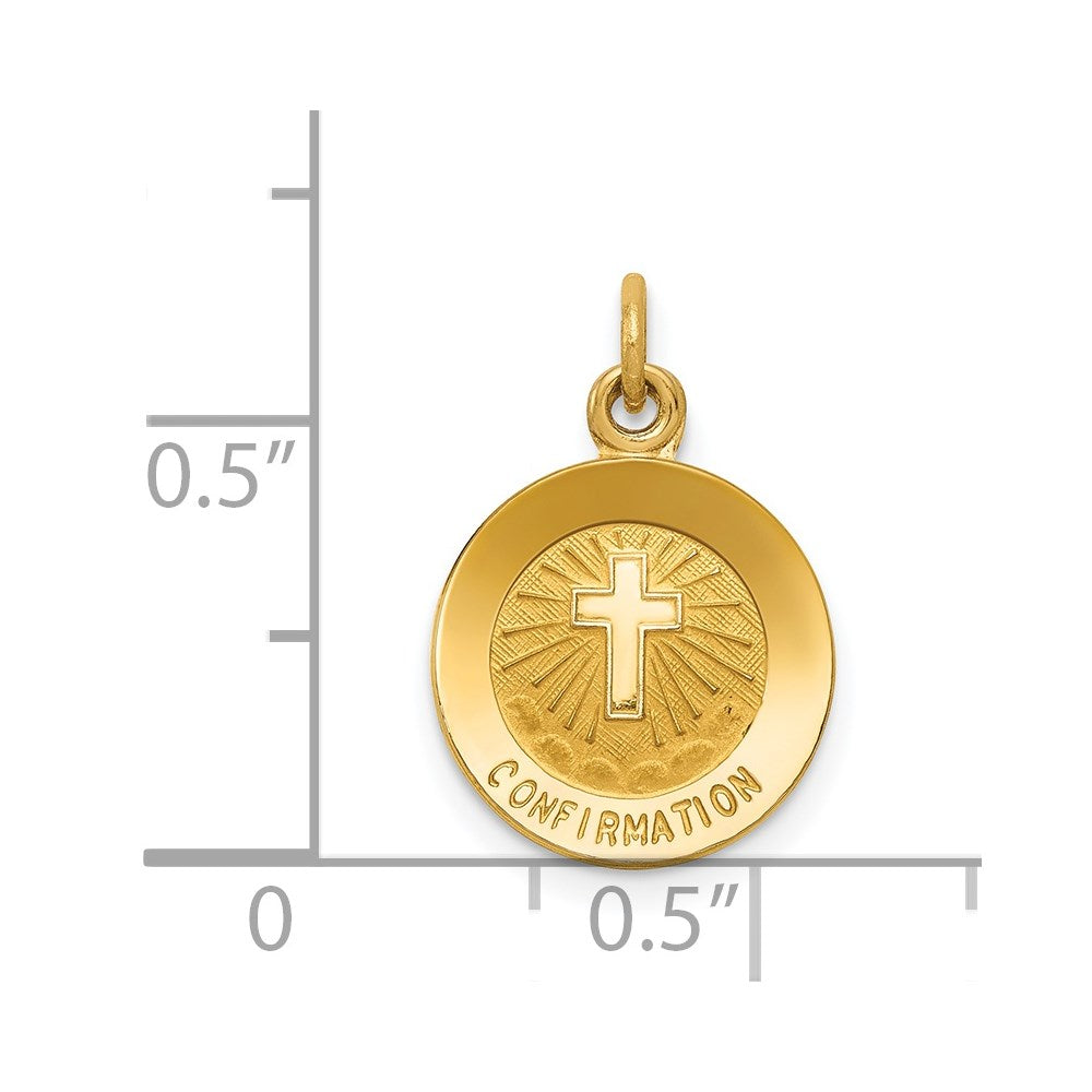 14 Karat Gelbgold Konfirmations-Charm