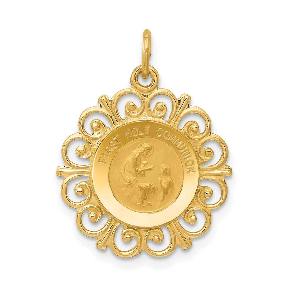 14K Gelbgold Erstkommunion-Charm