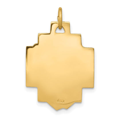14K Gelbgold Jesus-Charm