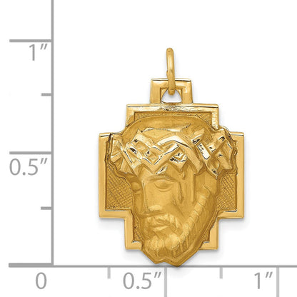 14K Gelbgold Jesus-Charm