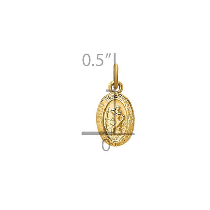 14K Gelbgold 14K Saint Christopher Medaille Charm
