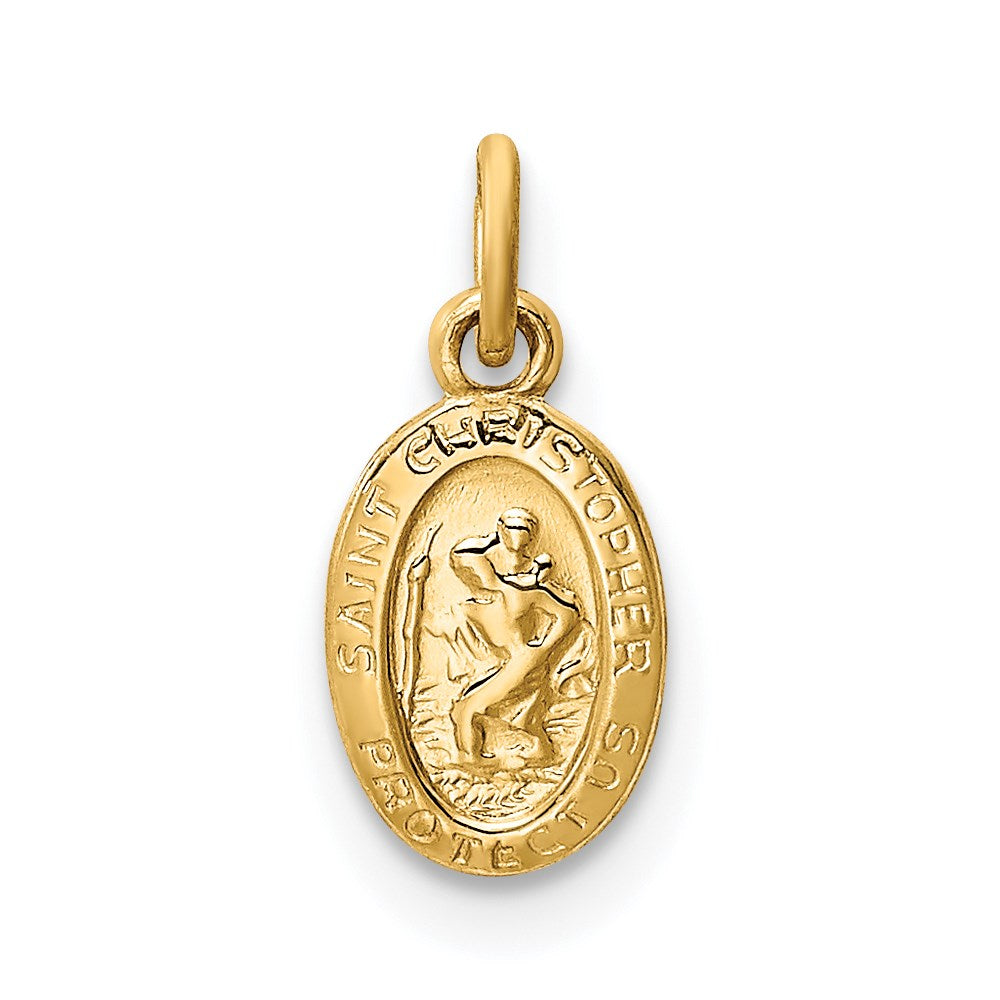 14K Gelbgold 14K Saint Christopher Medaille Charm