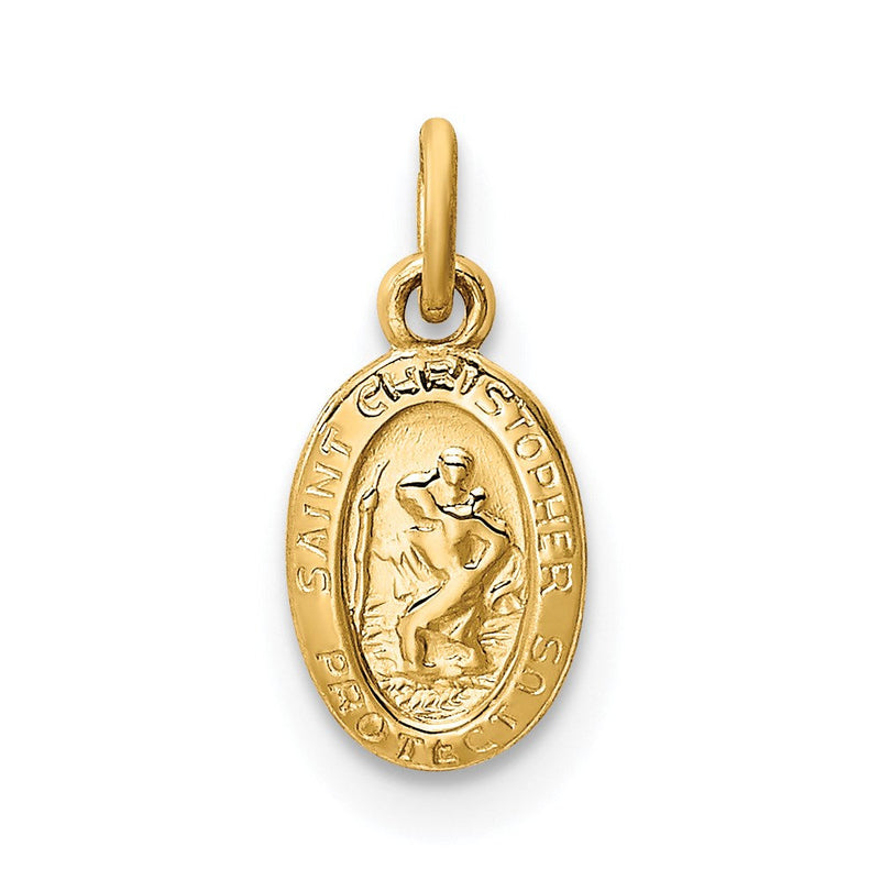 14K Gelbgold 14K Saint Christopher Medaille Charm