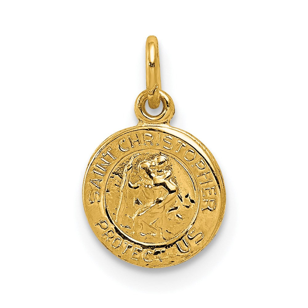 14K Gelbgold 14K Saint Christopher Medaille Charm