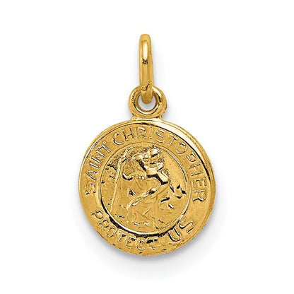 14K Gelbgold 14K Saint Christopher Medaille Charm