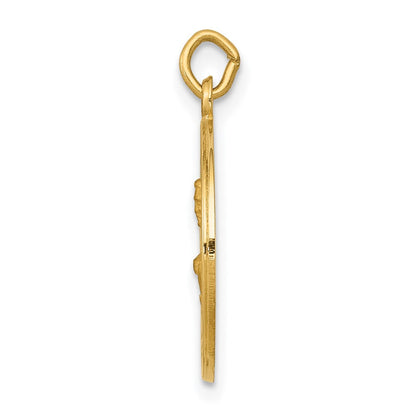 14K Gelbgold Heiliger-Johannes-Medaille-Charm