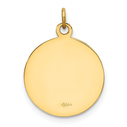 14K Gelbgold Heiliger Markus Medaille Charm
