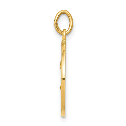 14K Gelbgold Heiliger Matthäus Medaille Charm