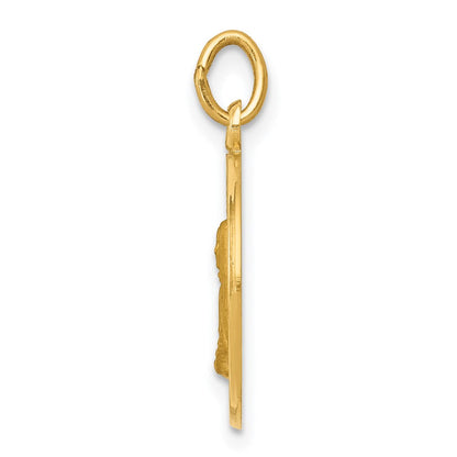 14K Gelbgold Mutter-Cabrini-Medaille Charm