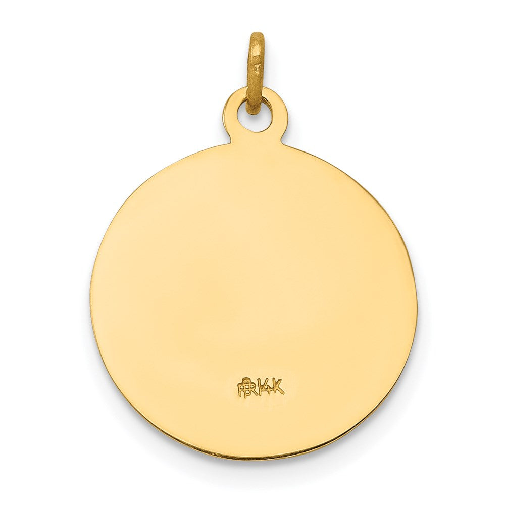 14K Gelbgold Heiliger Gerhard Medaille Charm