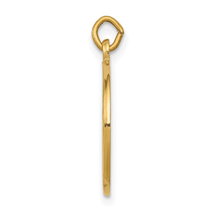 14K Gelbgold Heiliger Johannes der Täufer Medaille Charm