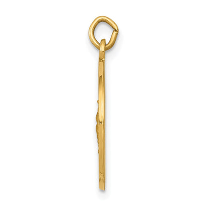 14K Gelbgold Sankt-Georg-Medaille-Charm
