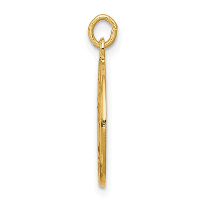 14K Gelbgold Heiliger Andreas Medaille Charm