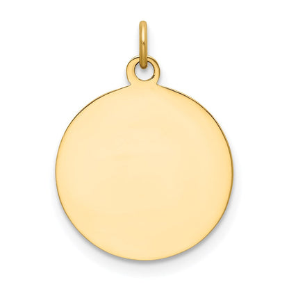 14K Gelbgold Heilige Elizabeth Seton Medaille Charm
