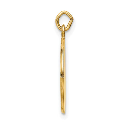14 Karat Gelbgold Heiliger Rochus Medaille Charm