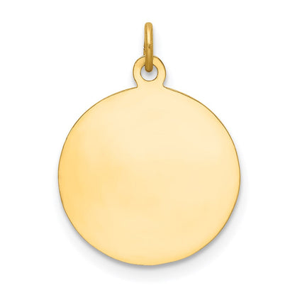 14 Karat Gelbgold Heiliger Rochus Medaille Charm