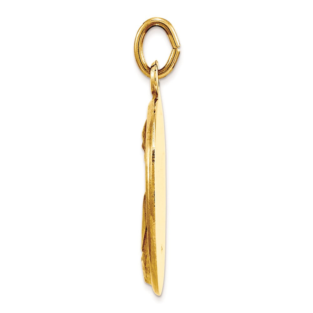 14K Gelbgold Papst-Johannes-Paul-II.-Medaille-Charm