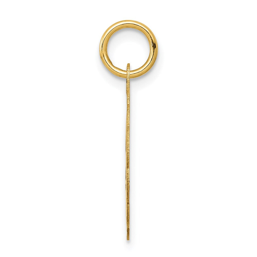 14K Gelbgold 14K Massiv Stern Of David Plättchen Charm