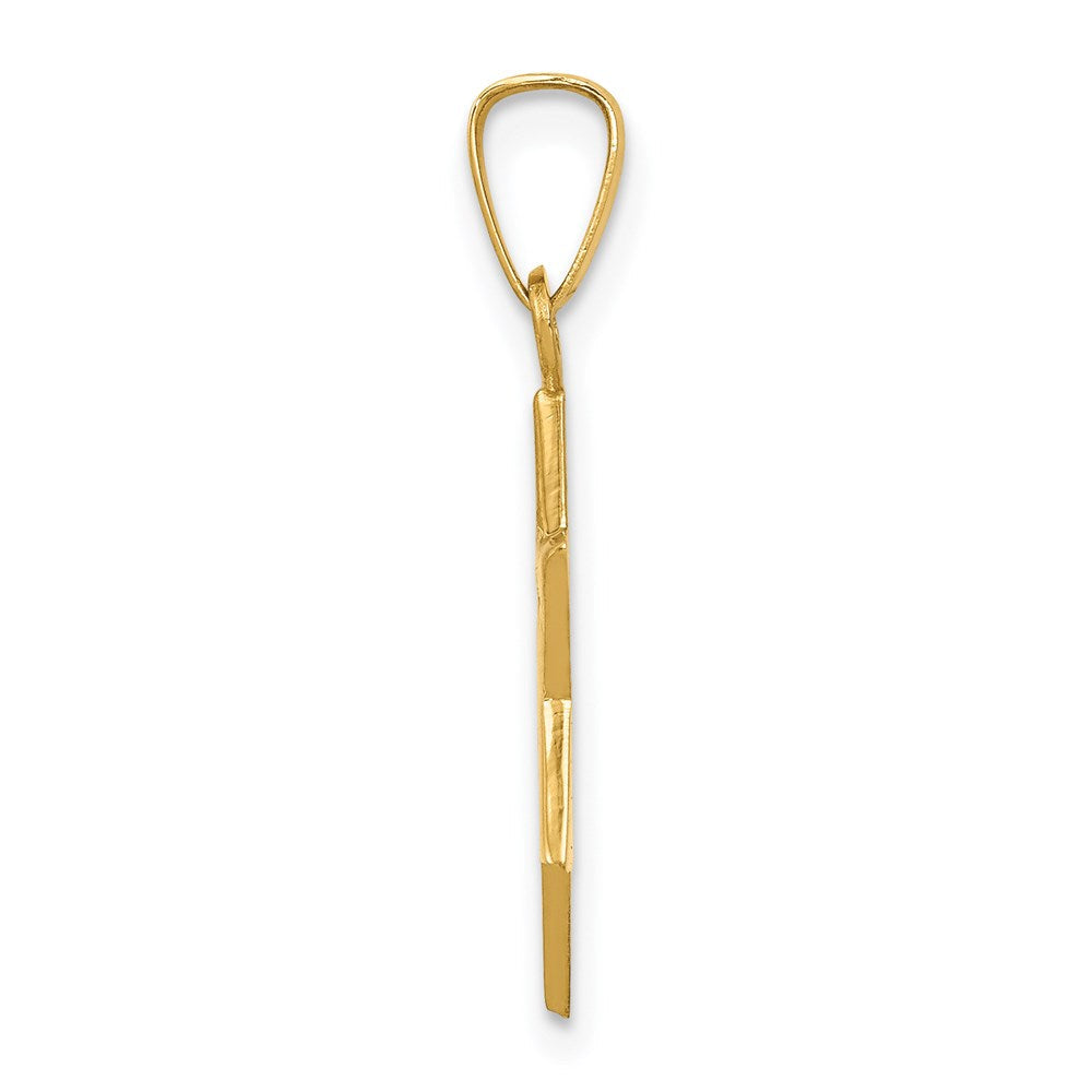 14K Gelbgold Davidstern-Anhänger