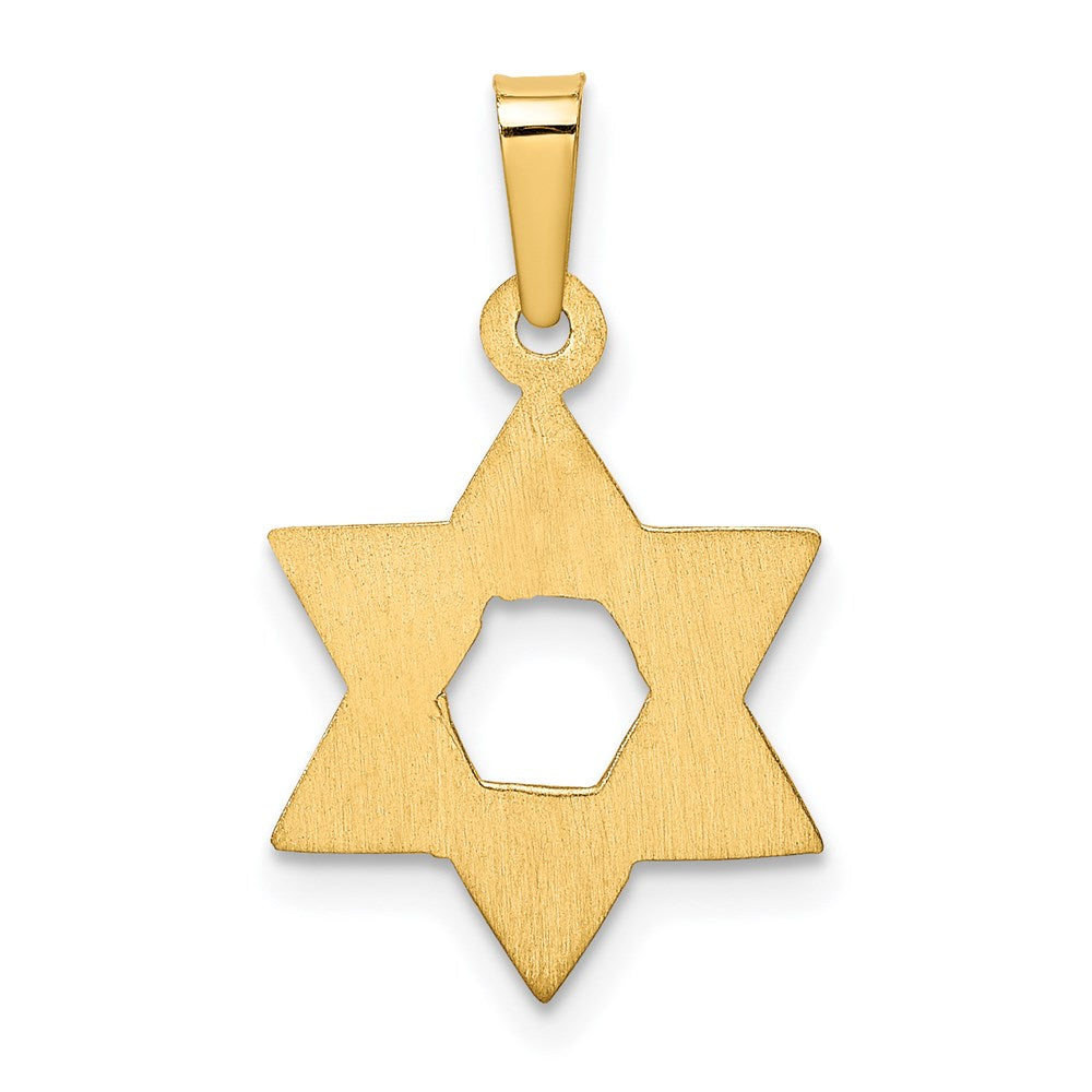 14K Gelbgold Davidstern-Anhänger