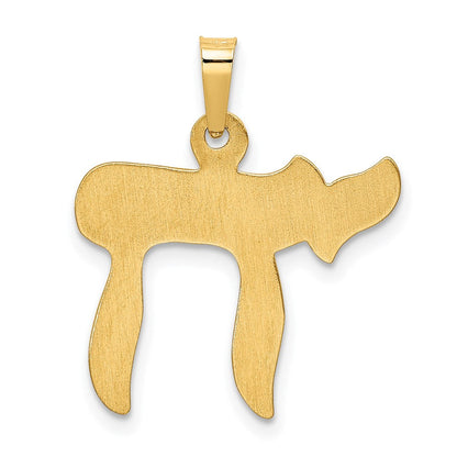14K Gelbgold Chai-Anhänger
