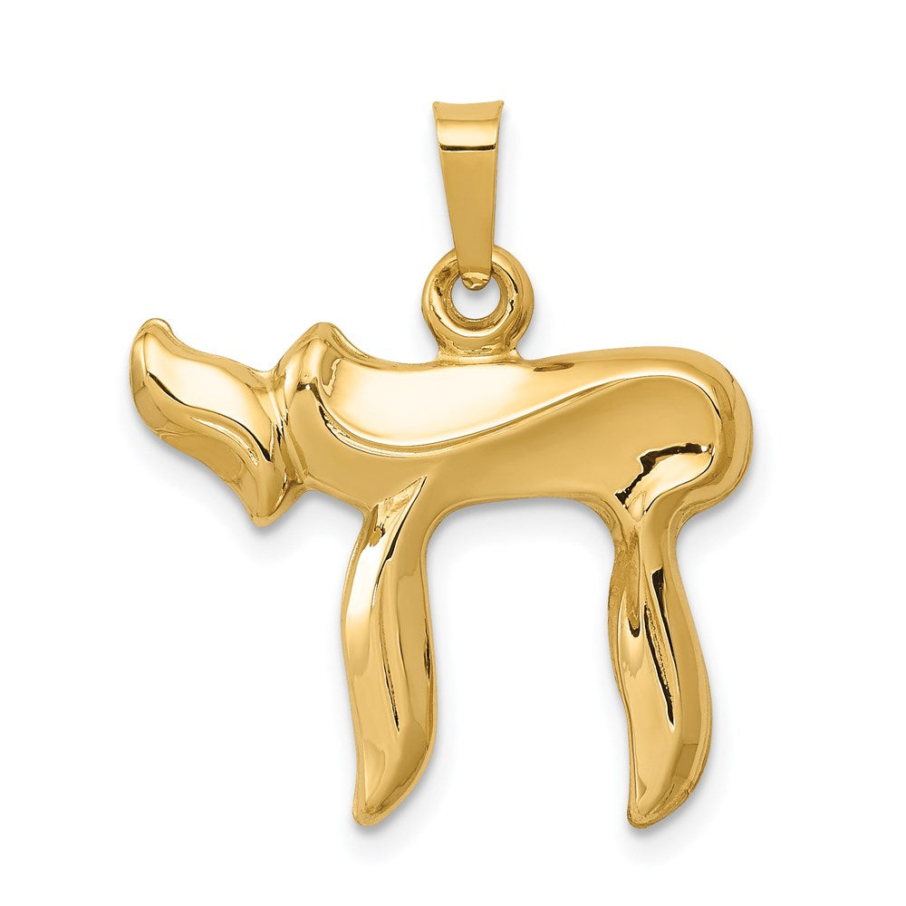 14K Gelbgold Chai-Anhänger