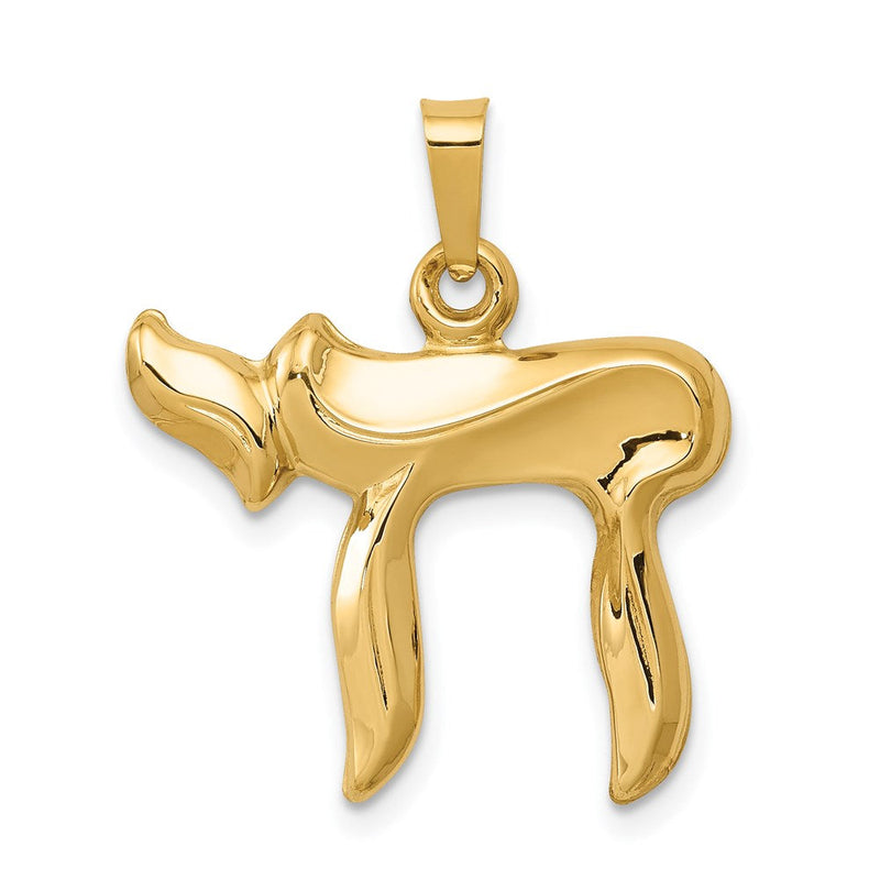 14K Gelbgold Chai-Anhänger
