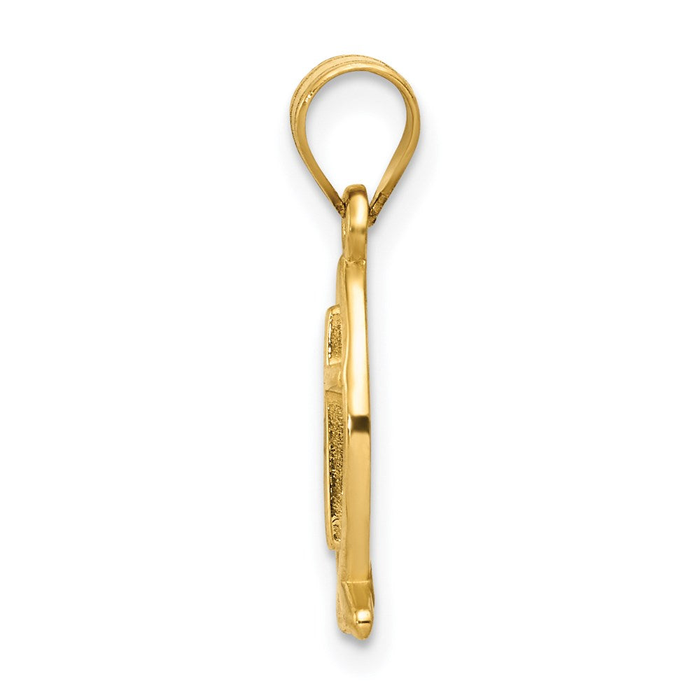 14k Gelbgold Ichthus-Fisch-Charm