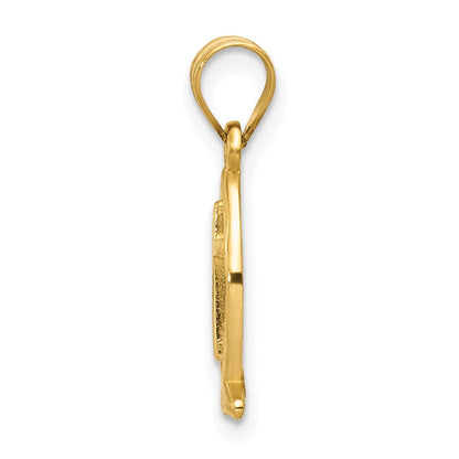 14k Gelbgold Ichthus-Fisch-Charm