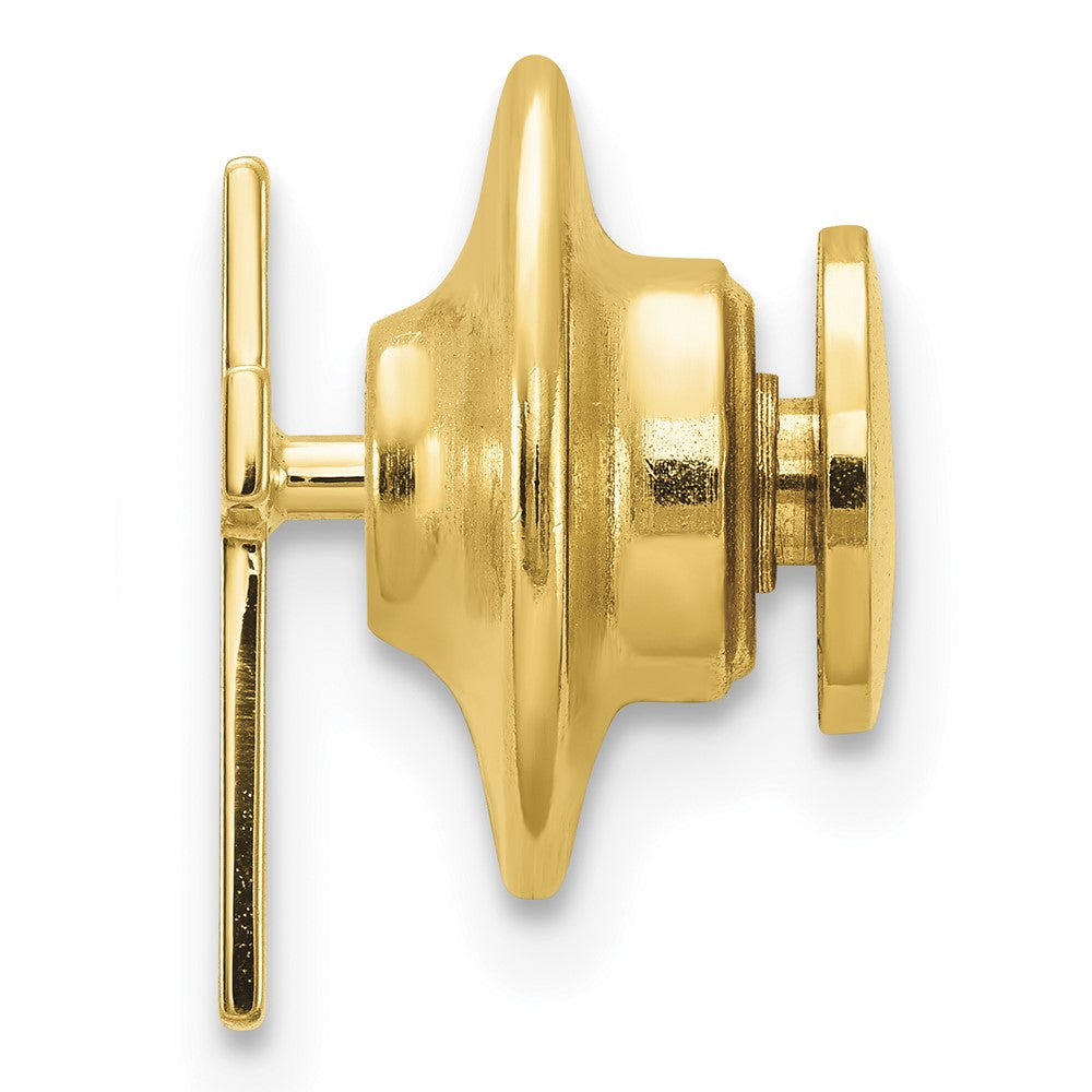 14K Gelbgold Poliert Kreuz Krawatten Tac