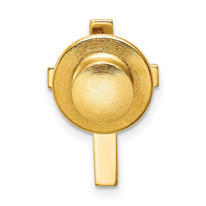 14K Gelbgold Poliert Kreuz Krawatten Tac