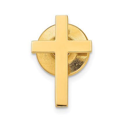 14K Gelbgold Poliert Kreuz Krawatten Tac