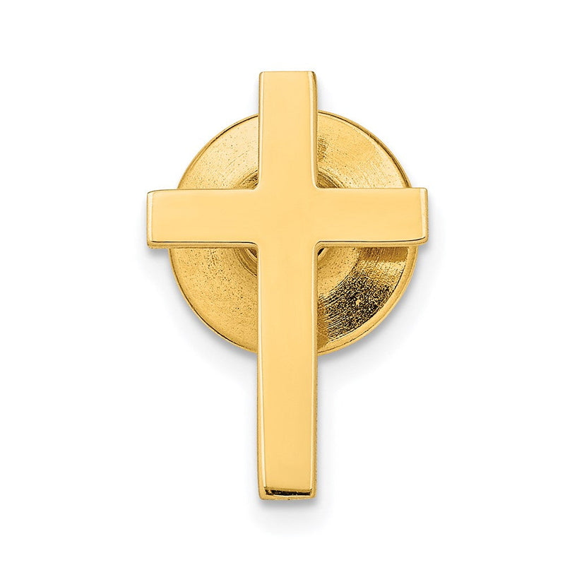 14K Gelbgold Poliert Kreuz Krawatten Tac